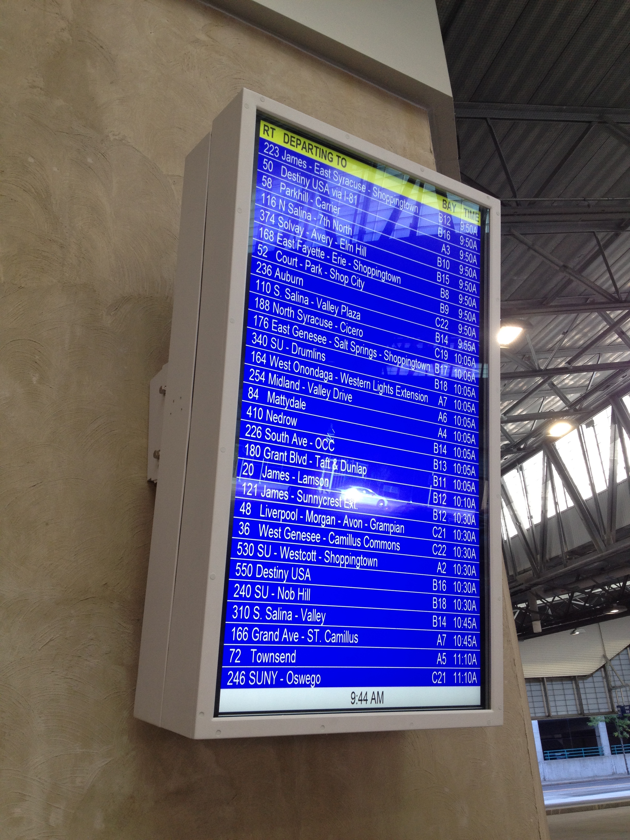 55”Outdoor LCD Monitor Has been Applied in US Railway Station