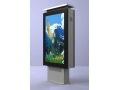Outdoor digital signage with touchscreen