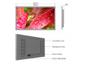 Outdoor wall mounted advertising display 3000nits optical bonding fan cooling design LCD screen digital signage