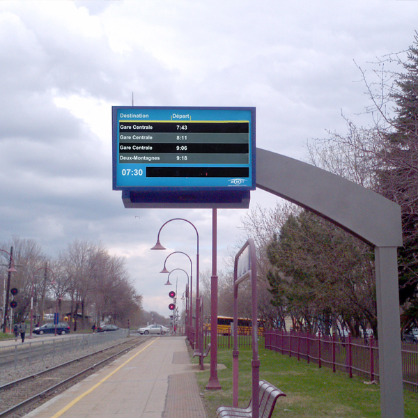Senpal Outdoor LCD Advertising Monitor (OD46L02) Applied to the Traffic Signs in Orbit